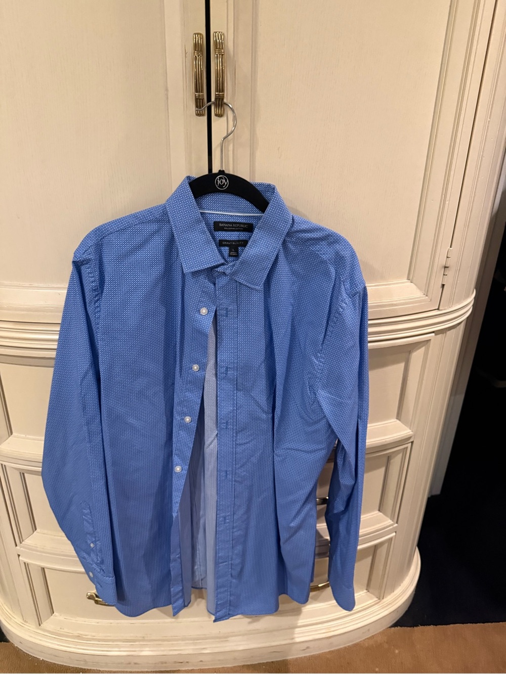 Banana Republic Light Blue Micro-Pattern Dress Shirt
